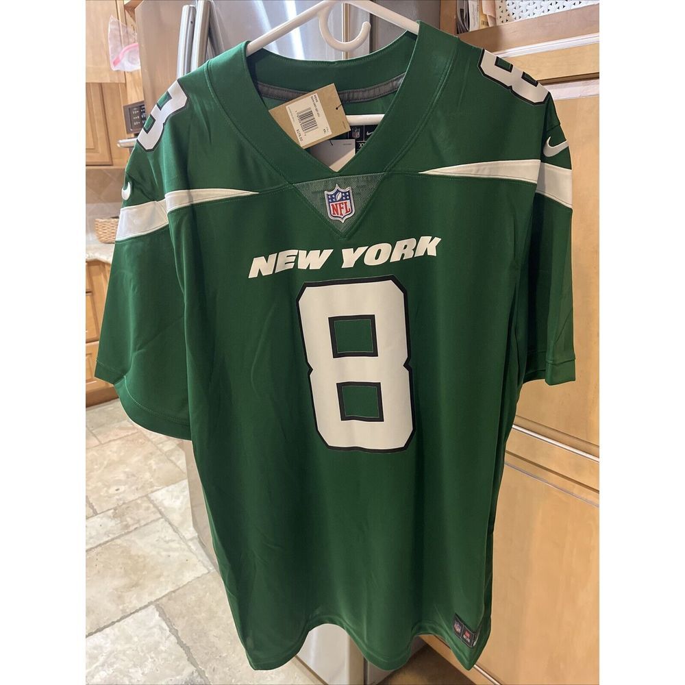 Men's New York Jets Aaron Rodgers Nike Gotham Green‎ Game Jersey Size XXL